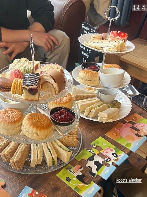 High Tea at Poets Wine Bar